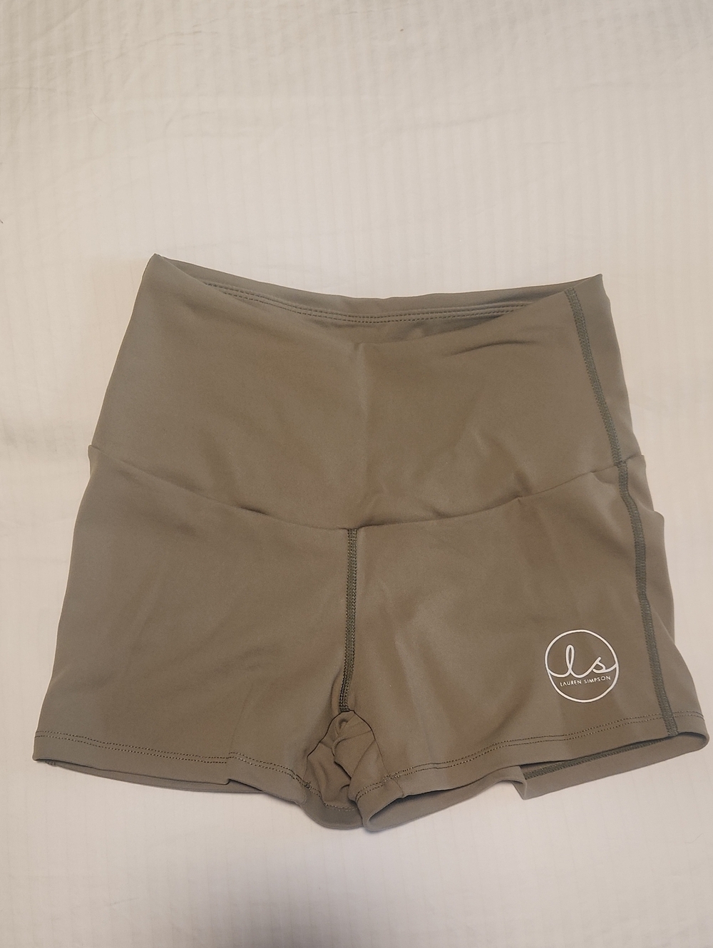 Ryderwear Olive Green High-Waist Bike Shorts